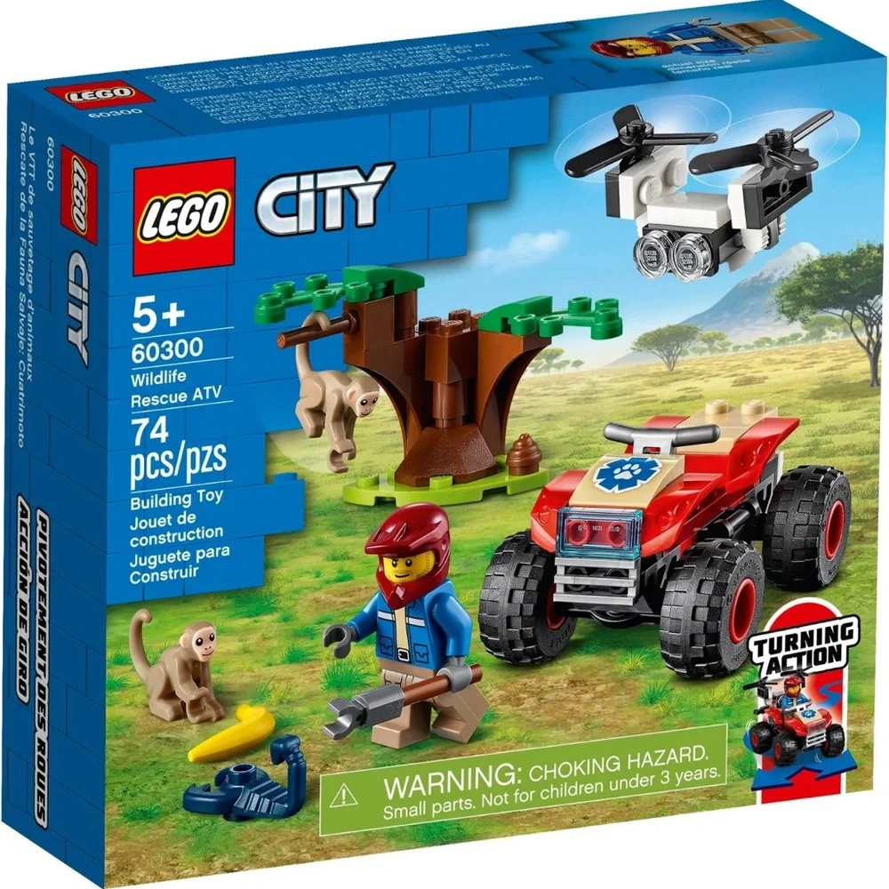NEW SEALED LEGO 60300 Wildlife Rescue ATV - RETIRED City Wildlife Rescue 2021
